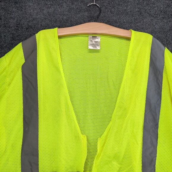 Uline Class 3 Reflective Safety Shirt Mens Size 2XL 3XL Bright Yellow Green - Picture 6 of 12